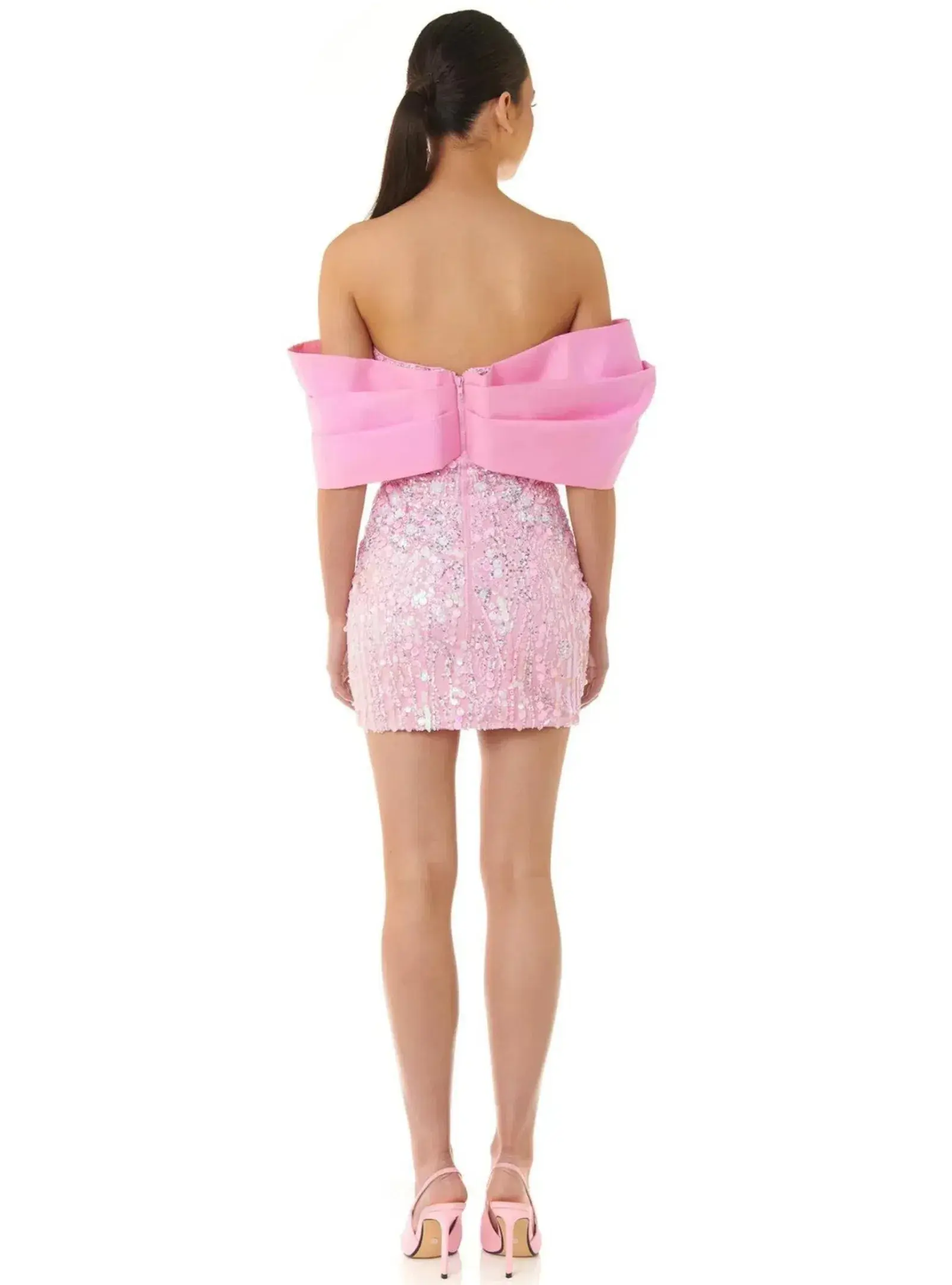 Eliya The Label Bianca Mini Dress Pink Size L / AU 12  - Image 4