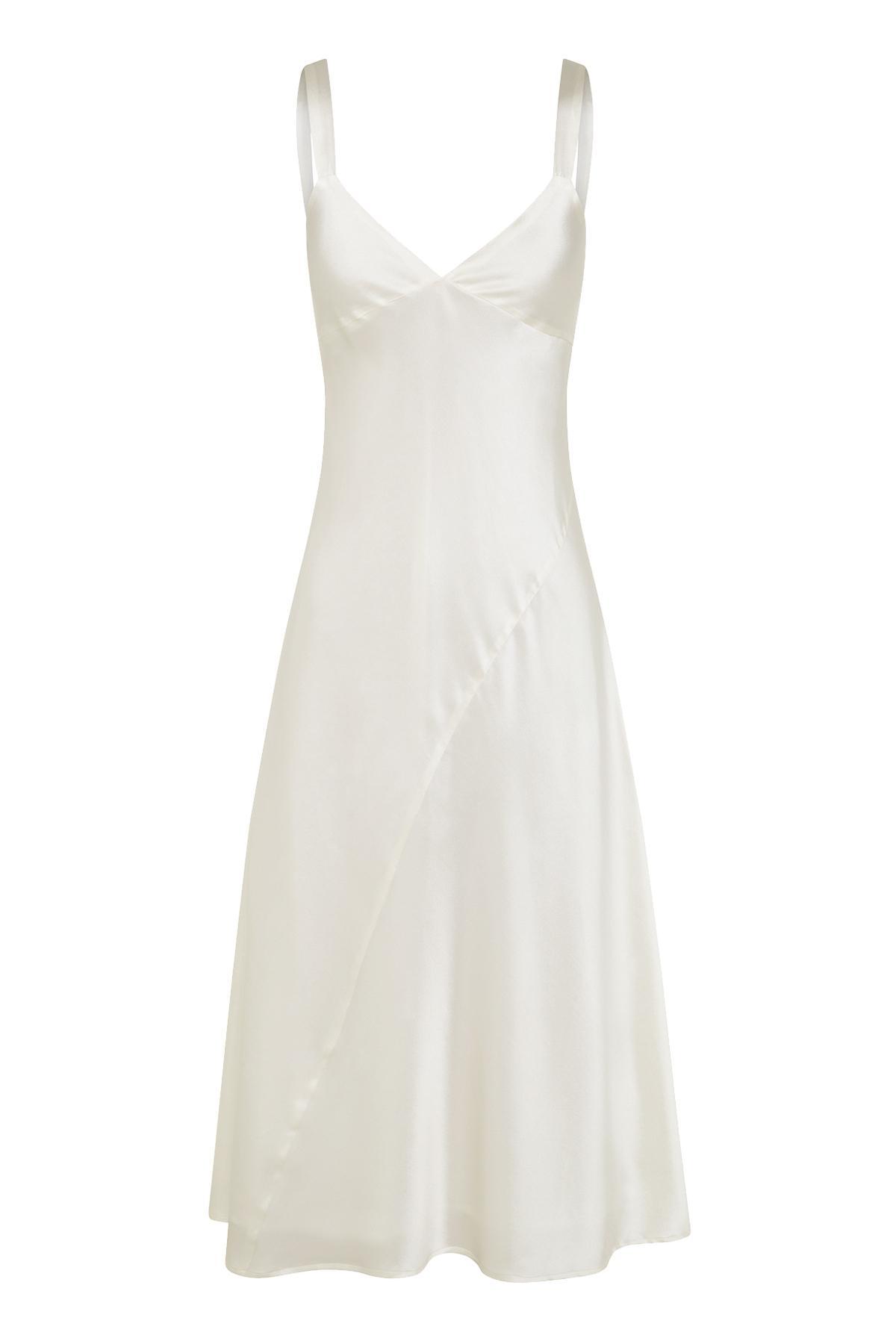 Hansen & Gretel Goldie silk dress bone Size 8 - Image 3