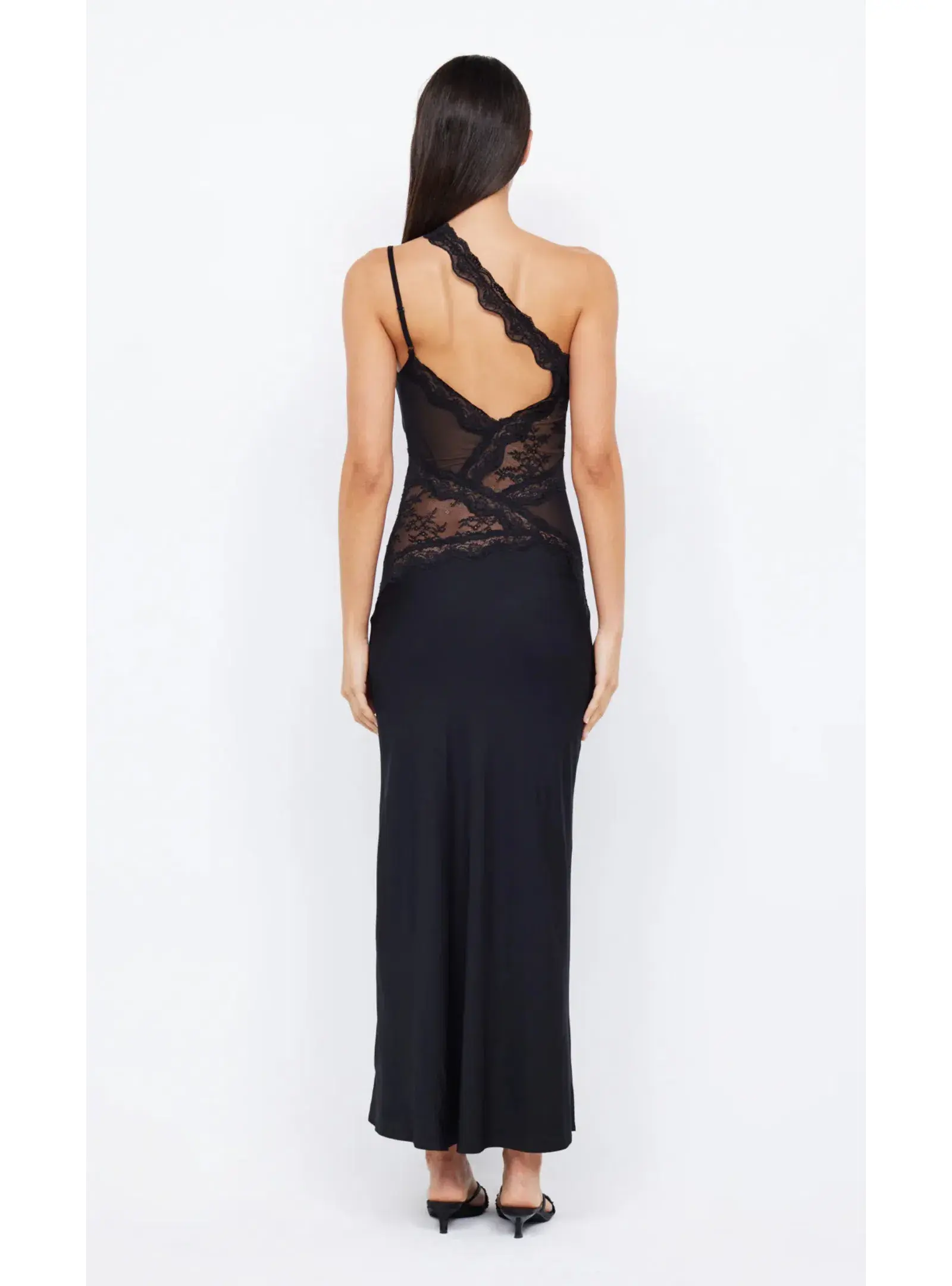 Bec & Bridge Ria Asym Maxi Dress Black Size AU 8 - Image 4