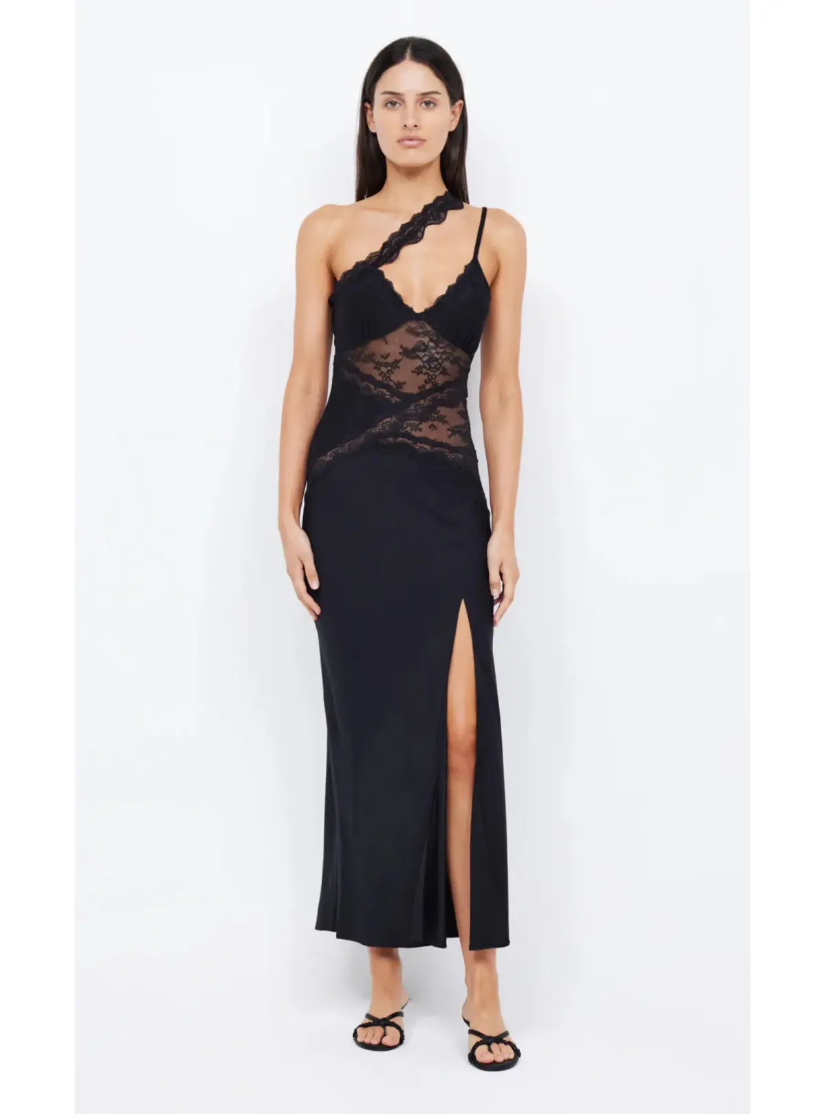 Bec & Bridge Ria Asym Maxi Dress Black Size AU 8 - Image 1