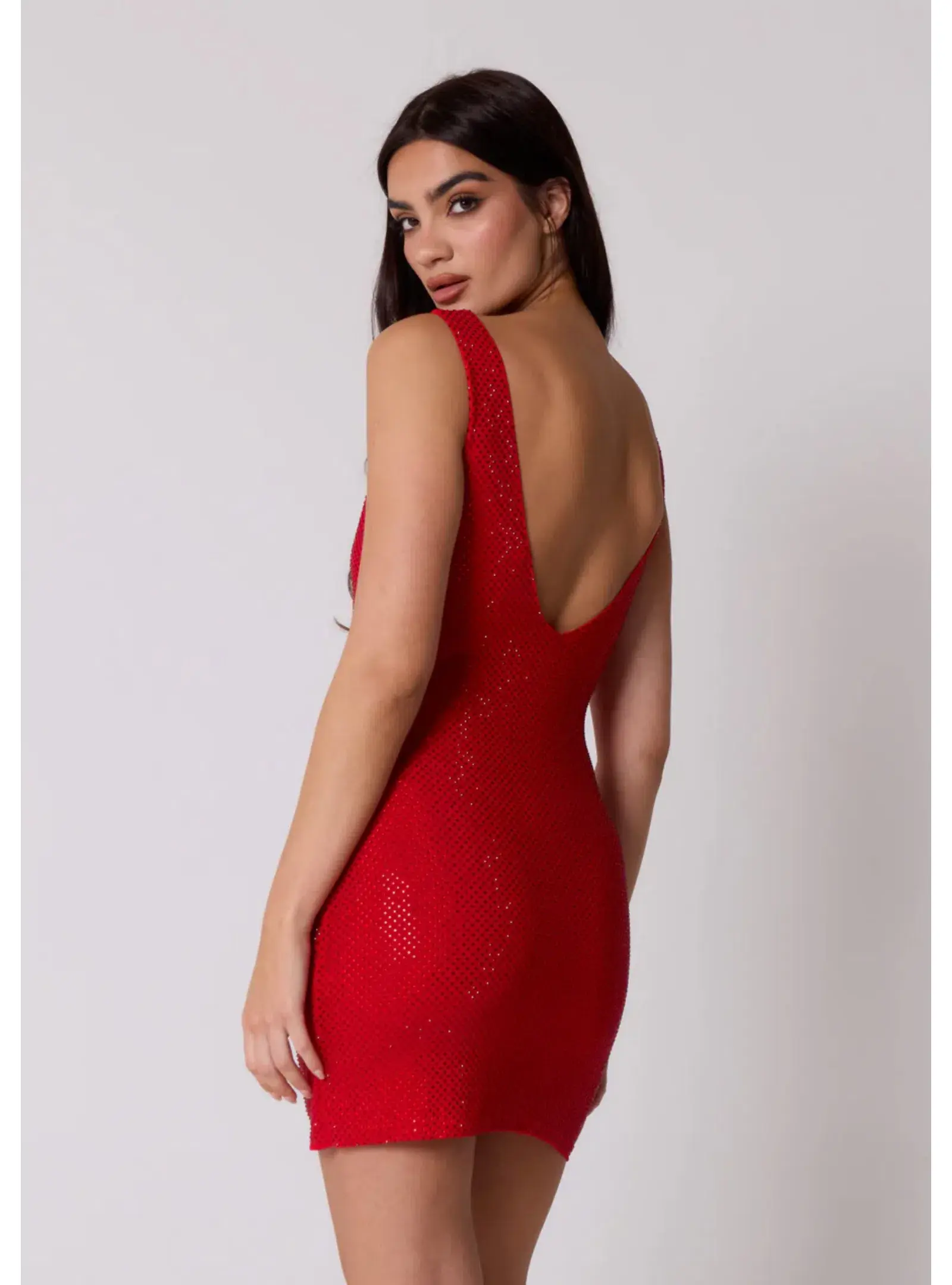 SLA the label Gigi Diamanté Dress Red Size AU 8 - Image 2