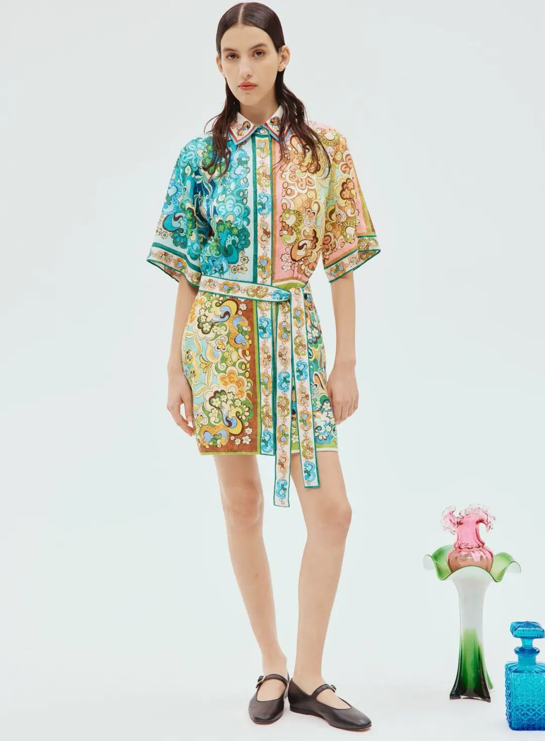 Alemais Dreamer Mini Shirt Dress Size 6 for rent on The Volte - main image