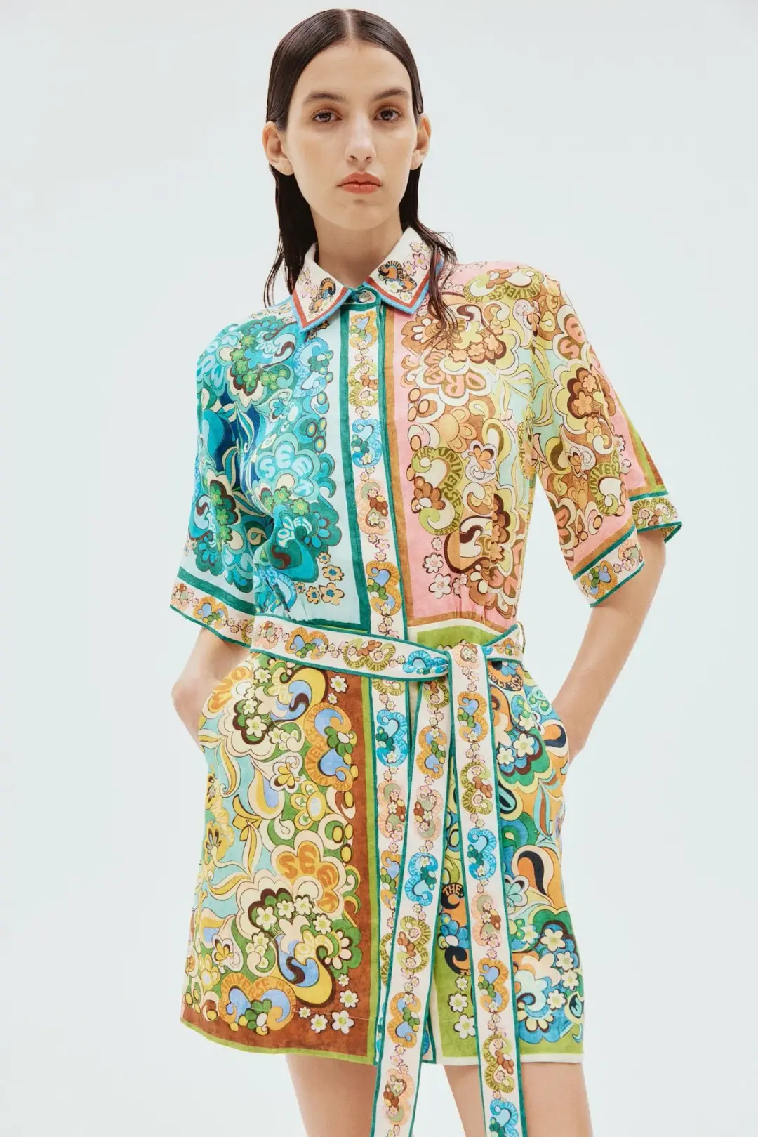 Alemais Dreamer Mini Shirt Dress Size 6 for rent on The Volte - main image