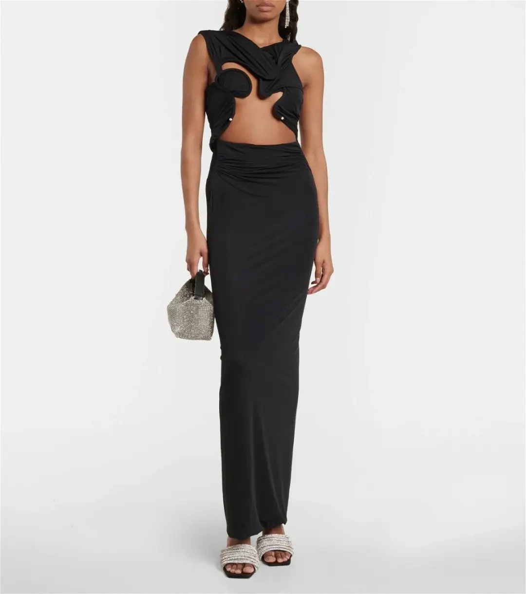 Christopher Esber Venus Tank Dress Black Size 8 for rent on The Volte - main image