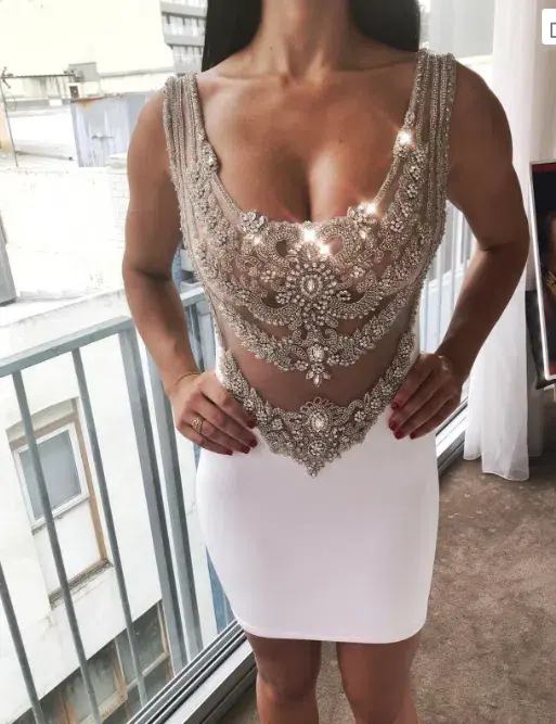 Ravissaint Cliodhna Mini Dress White Size 8 - Image 2