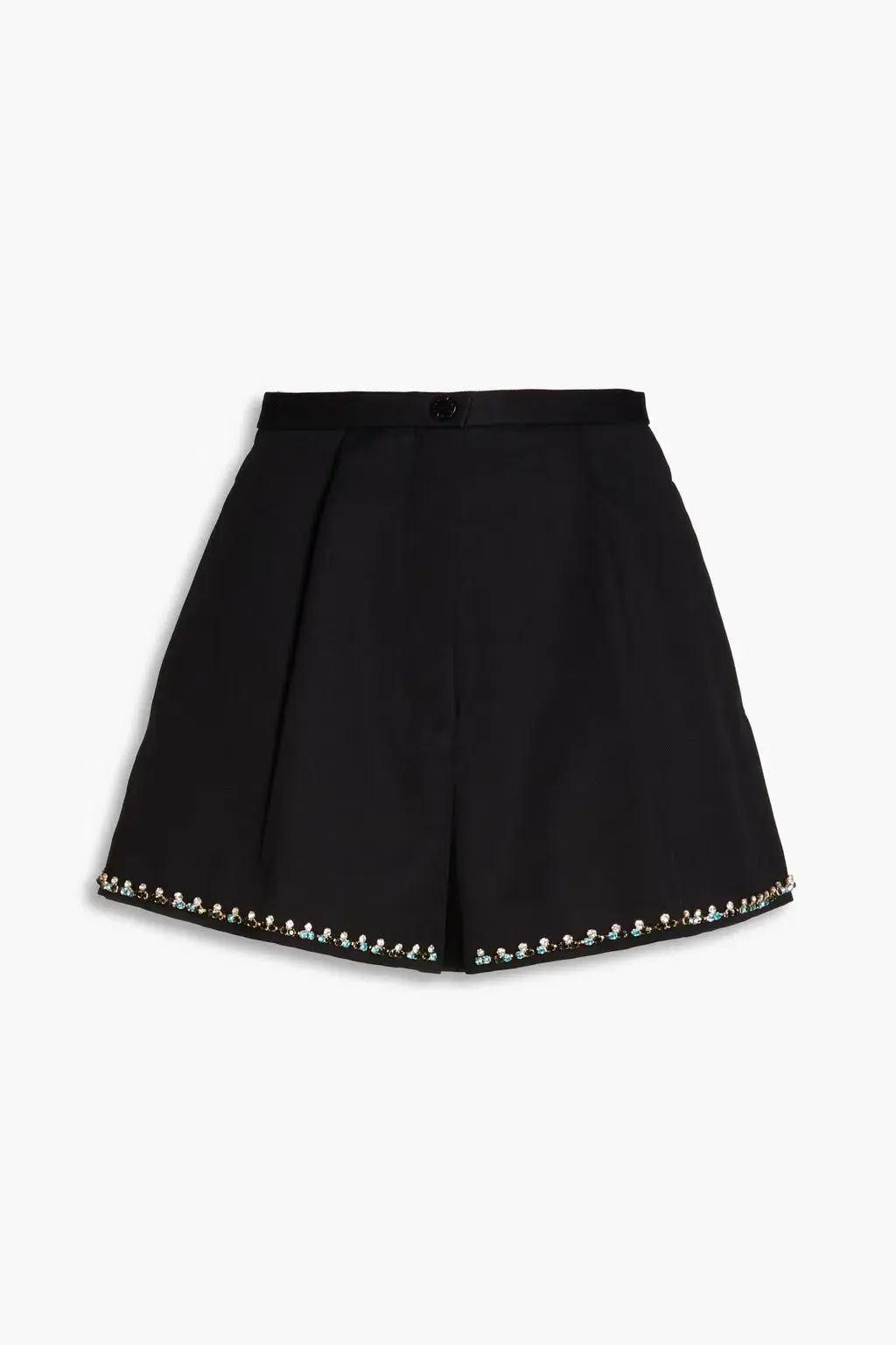 Sandro Fluro Satin Crop Pink, Effie Shirt Pink and Java Embellished Twill Shorts Black Size 8 - Image 6