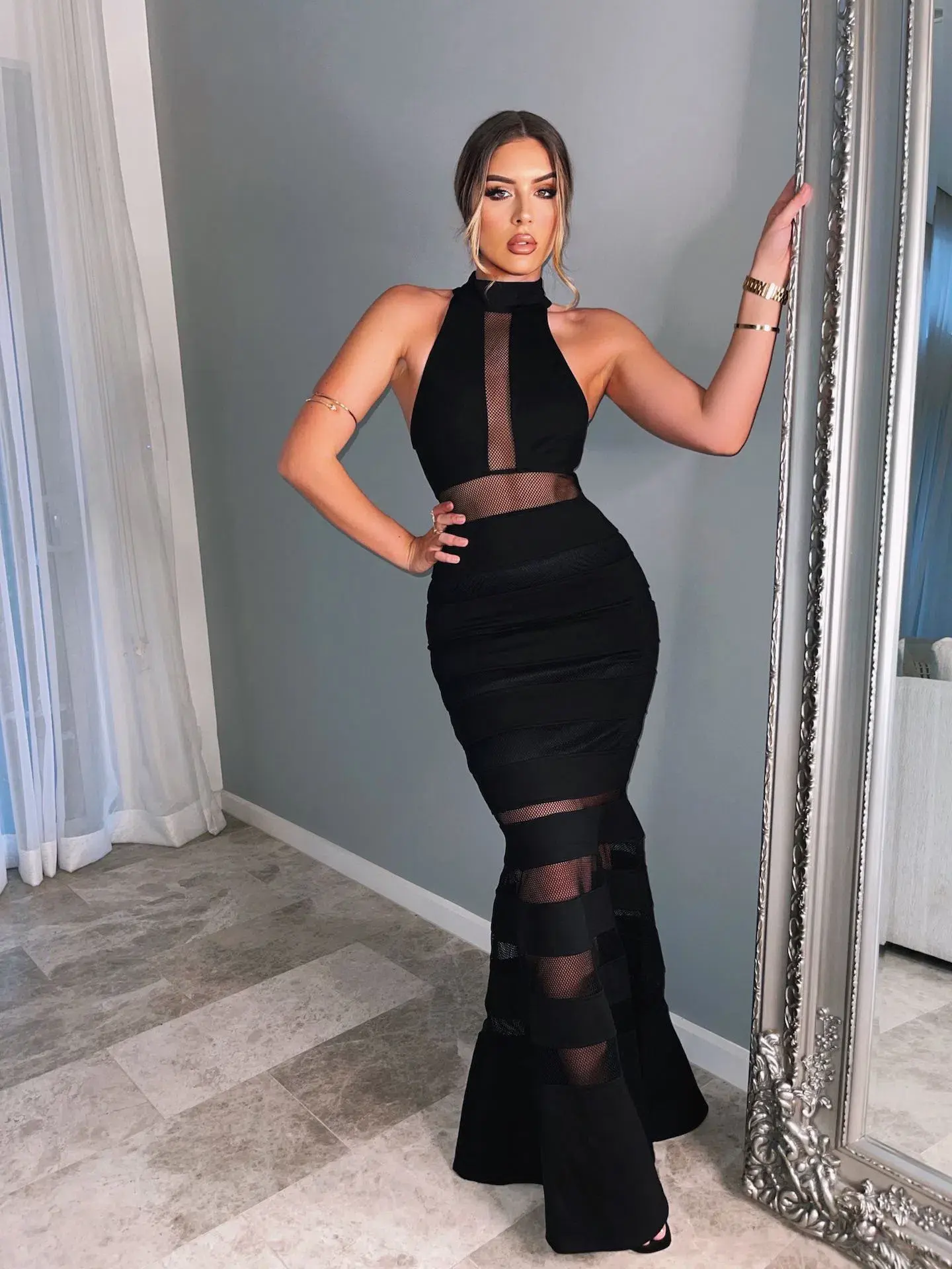 Dollhouse Mary Matrix Dress Black Size 8 - Image 1