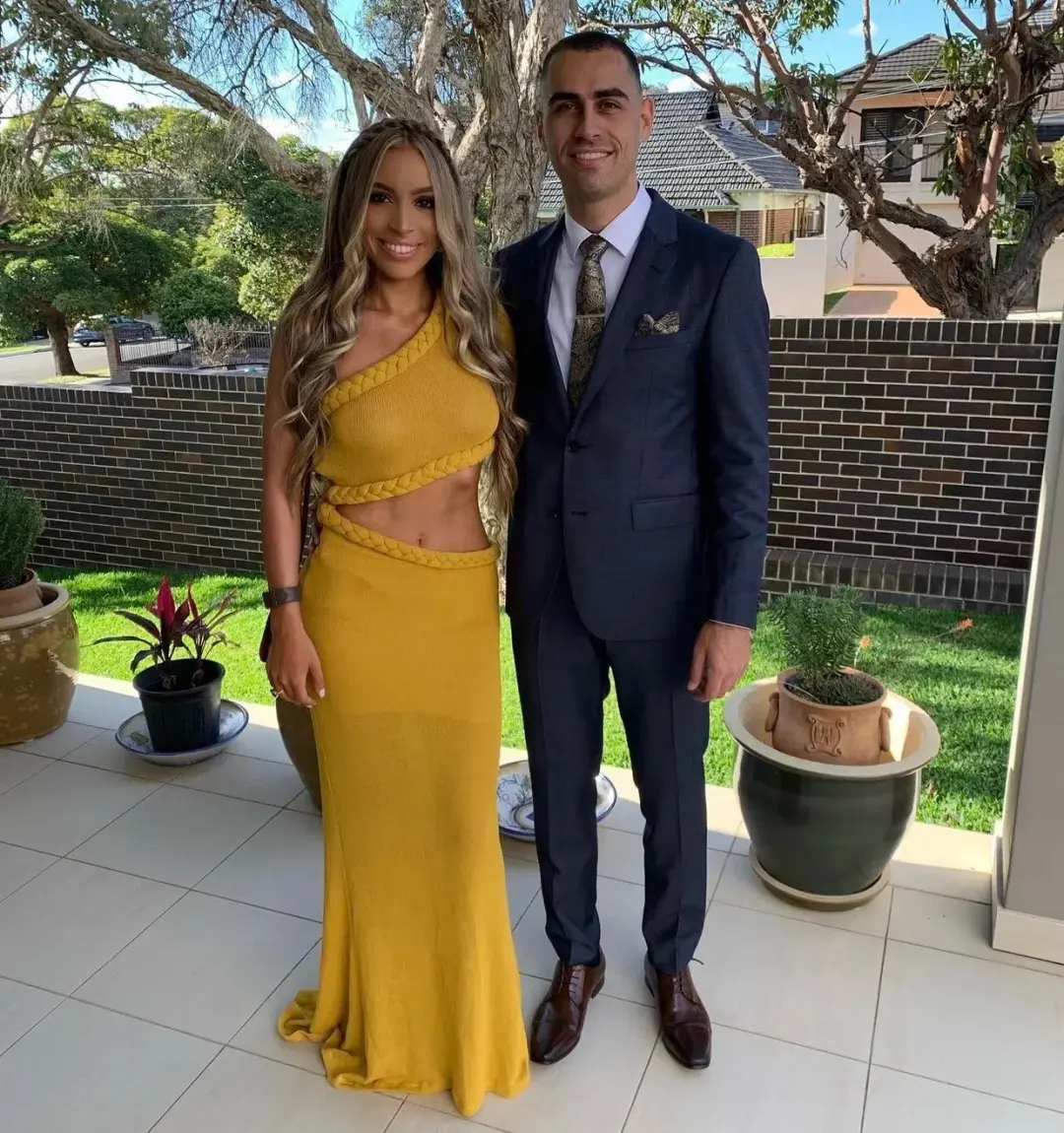 Bronx and Banco Dalia One Shoulder Knit Dress Mustard Size 6 for rent on The Volte - main image