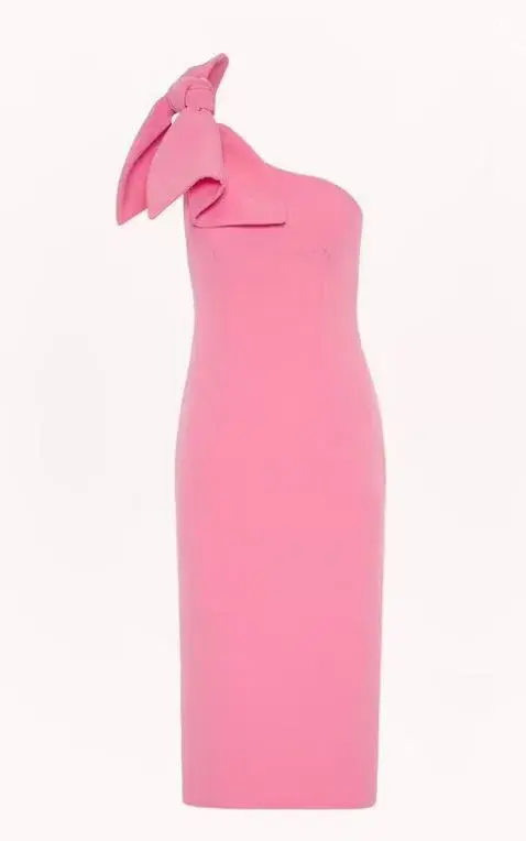 By Johnny Lani Tie Shoulder Midi Dress Pink Size 6 - Image 3