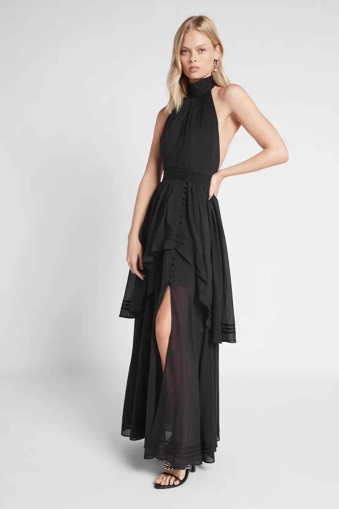 Aje Bungalow Sienna Dress Black Size 4  for rent on The Volte - main image