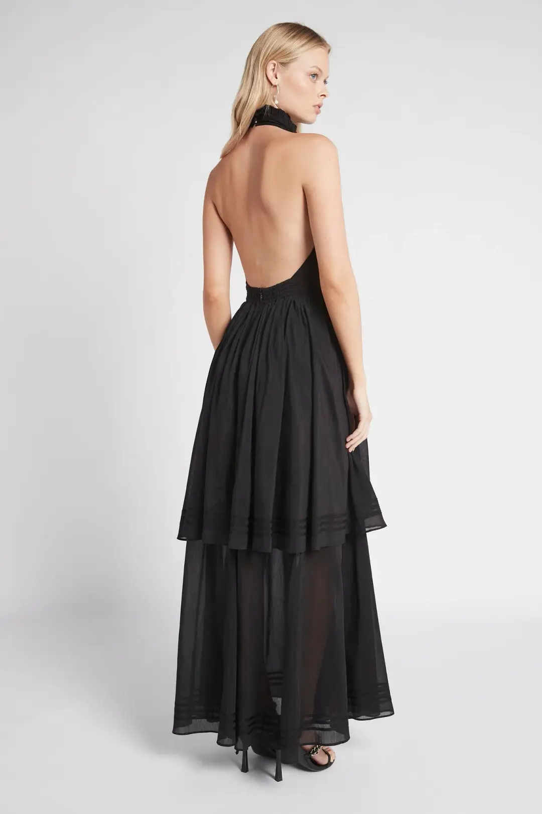 Aje Bungalow Sienna Dress Black Size 4  for rent on The Volte - main image