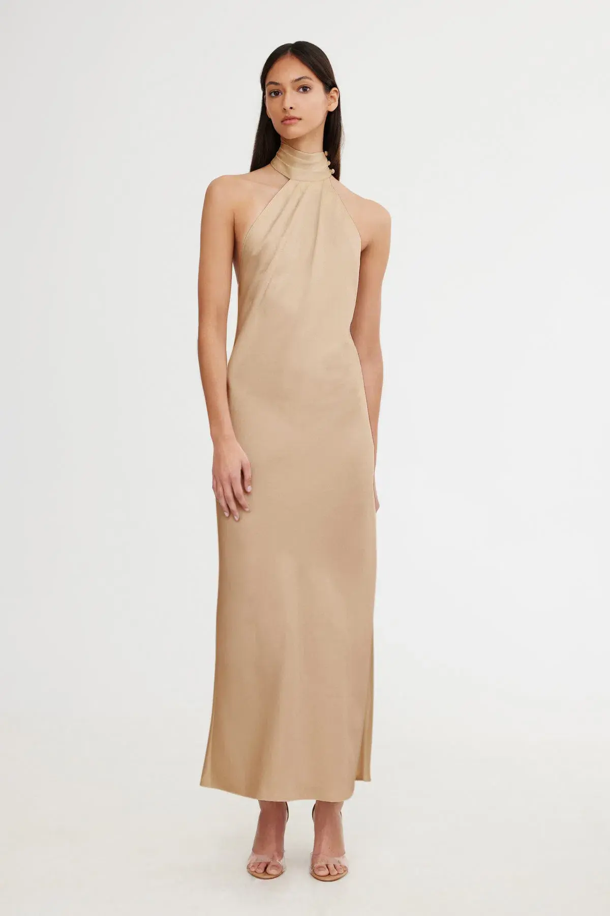 Significant Other Darcy Backless Dress Sand Size 8 - Image 1