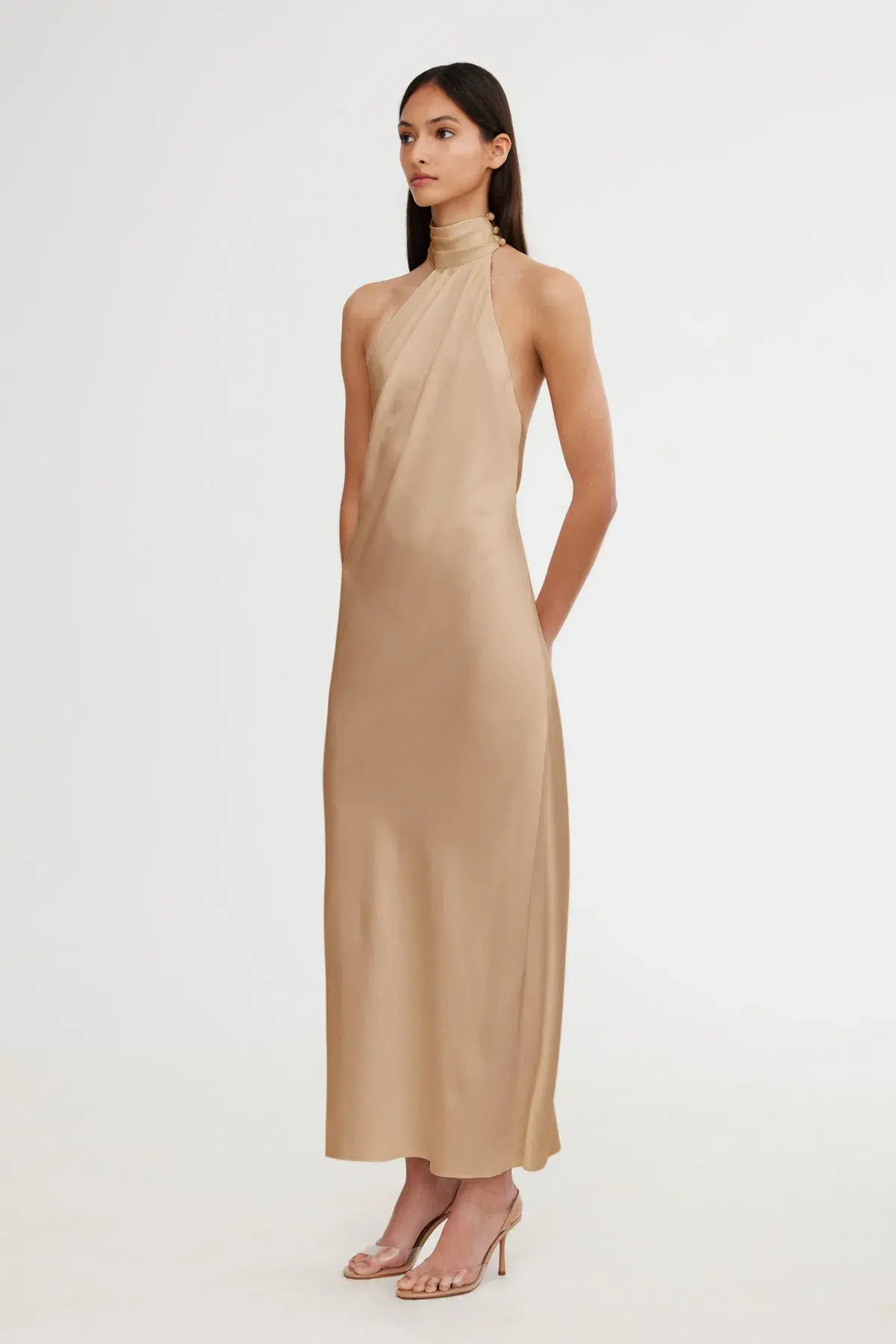 Significant Other Darcy Backless Dress Sand Size 8 - Image 2