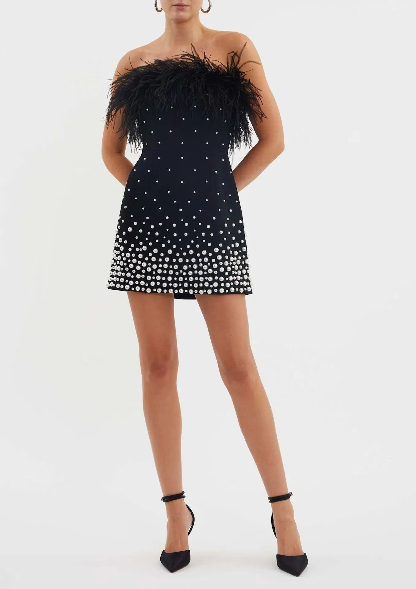 Rebecca Vallance Anelise Mini Dress Black Size 16 - Image 1