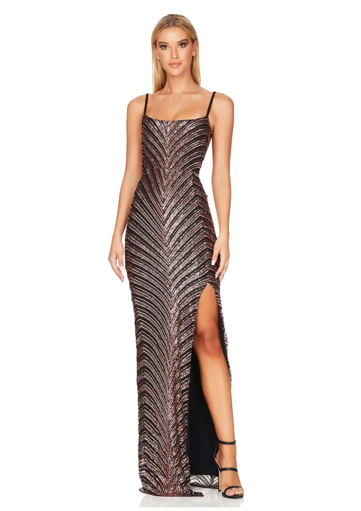 Nookie Zahara Gown in Bronze/Black Size XS / AU 6 - Image 1