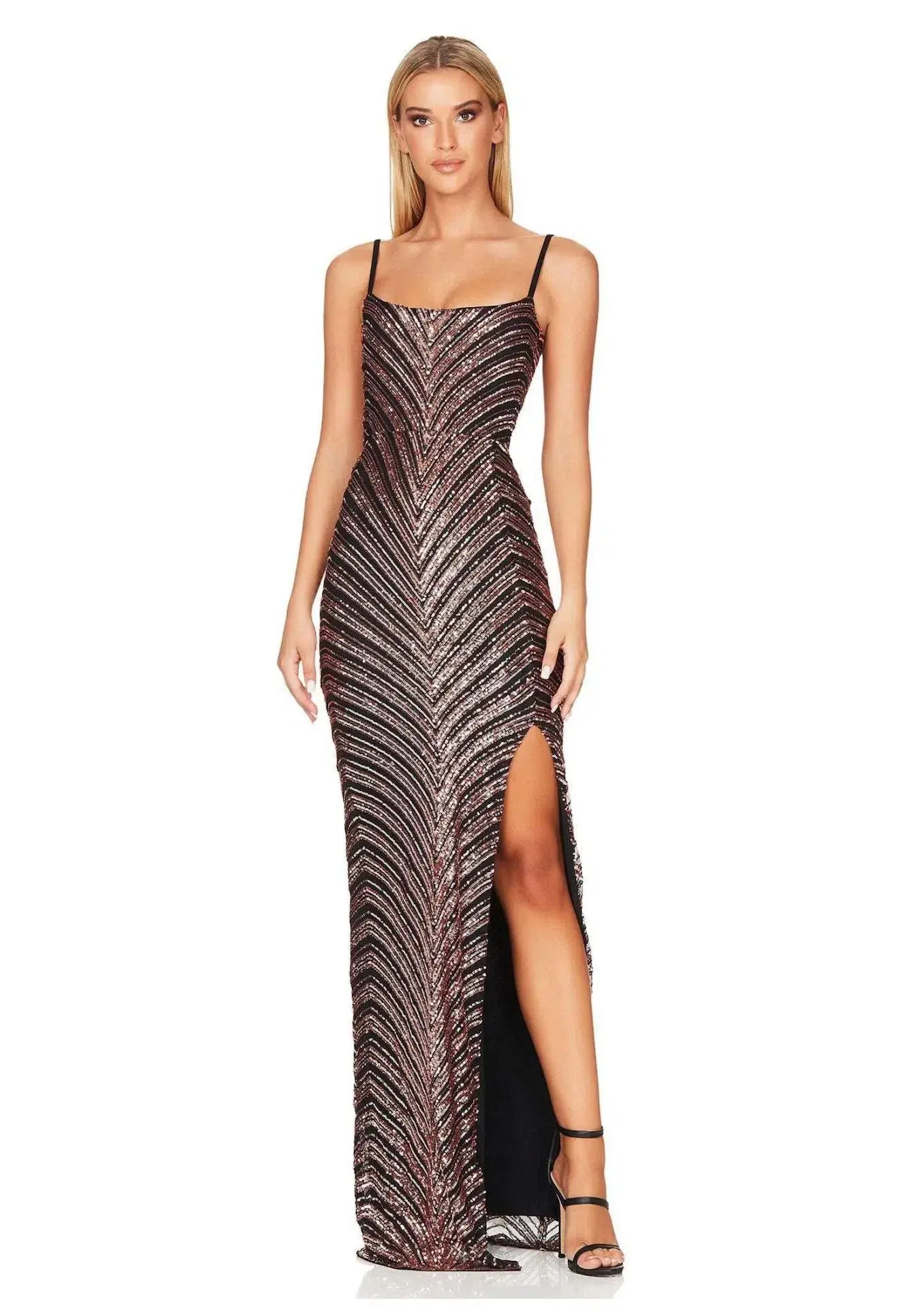 Nookie Zahara Gown in Bronze/Black Size XS / AU 6 - Image 1