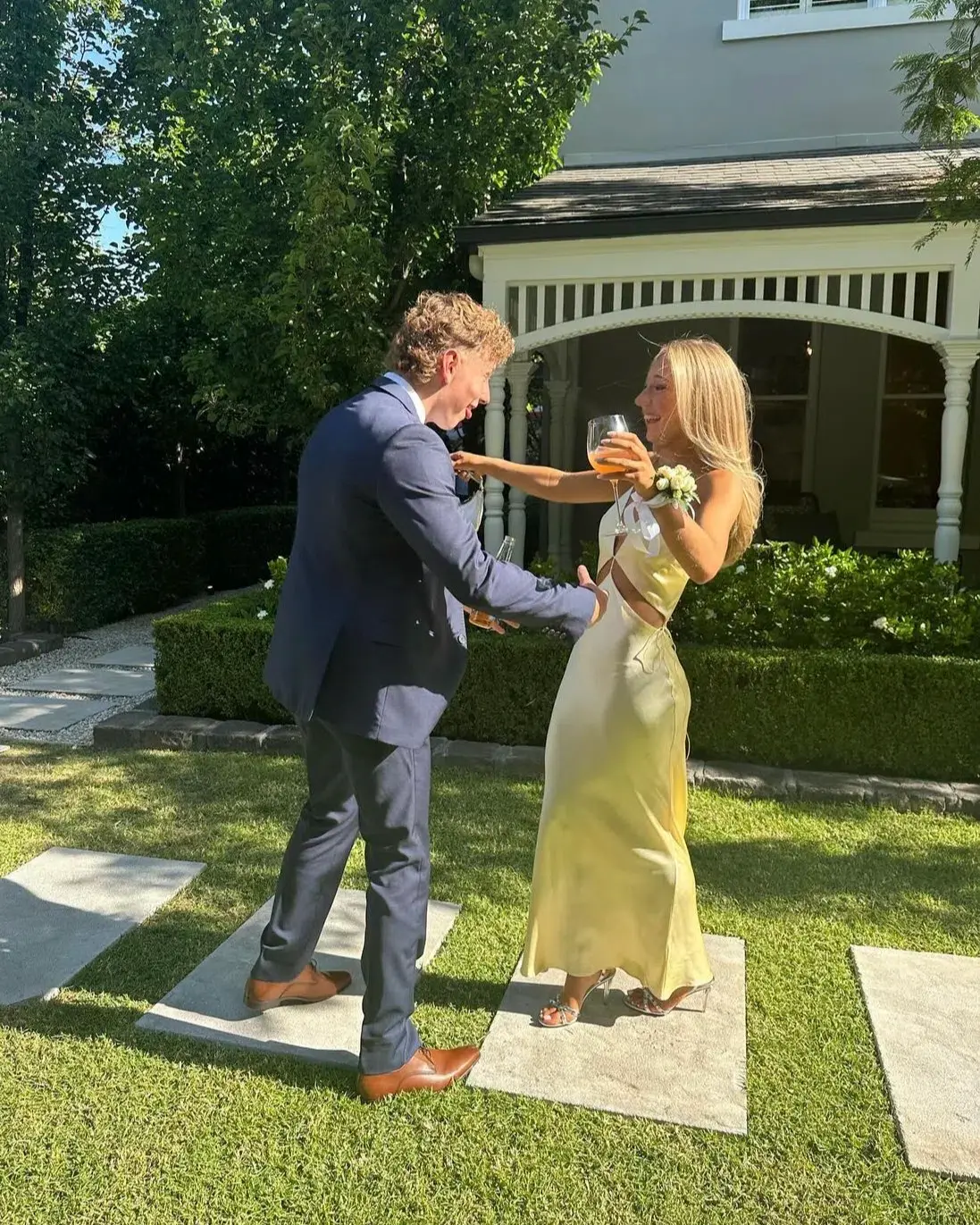 Natalie Rolt Iris Gown Yellow Size 0 / AU 6 - Image 1