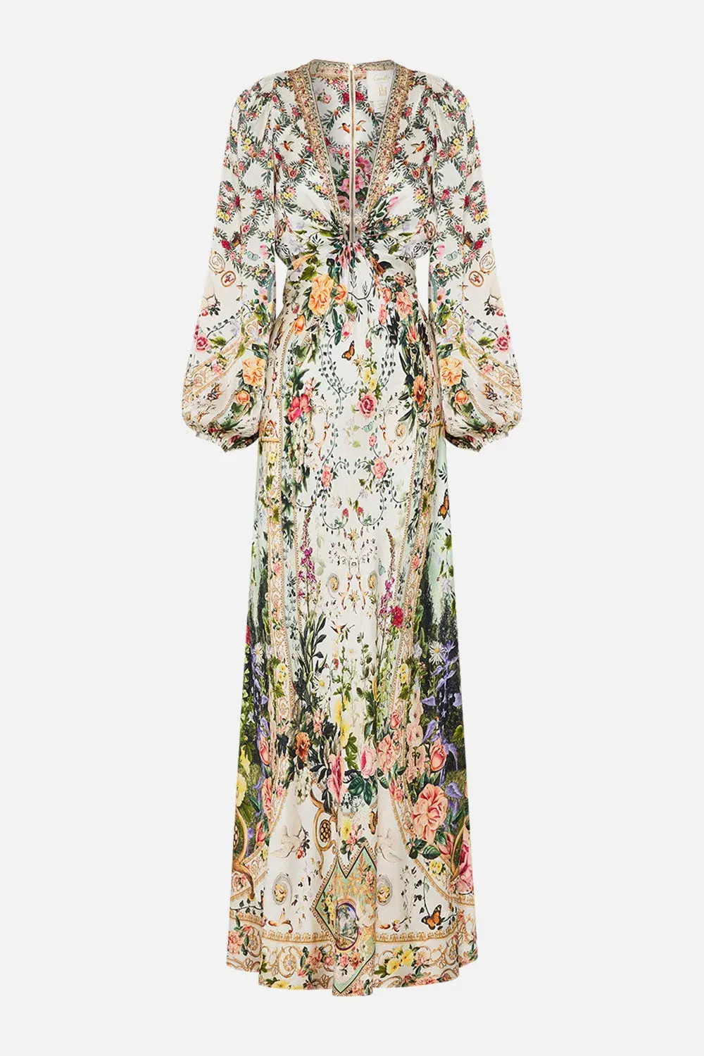 Camilla Renaissance Romance U-Ring Cut Out Dress Size 8 and Small Canvas Clutch - Image 9