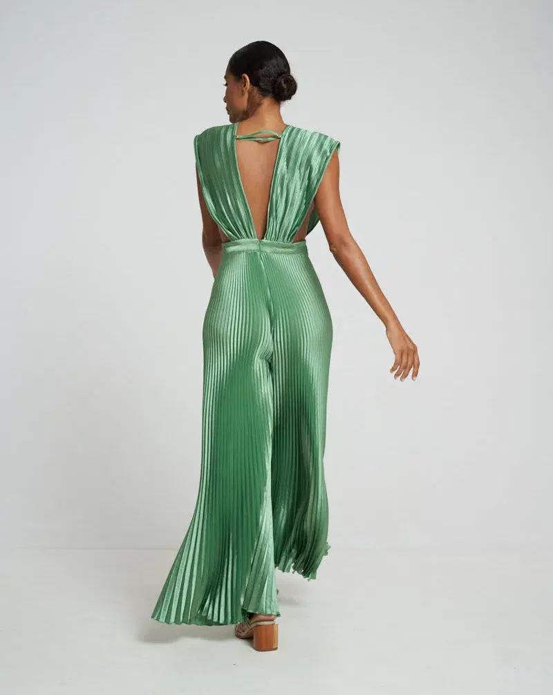 Lidee Gala Jumpsuit in Sea Foam Green Size 8 - Image 2