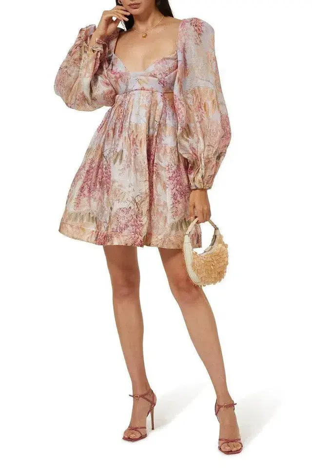 Zimmermann Botanica Bralette Mini Dress  Milettia Floral Size 1 / AU 10 - Image 3