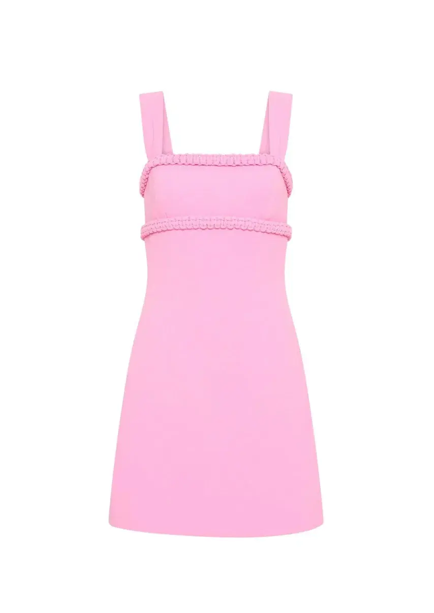 Rebecca Vallance Rochelle Mini Dress Pink Size AU 8 - Image 5