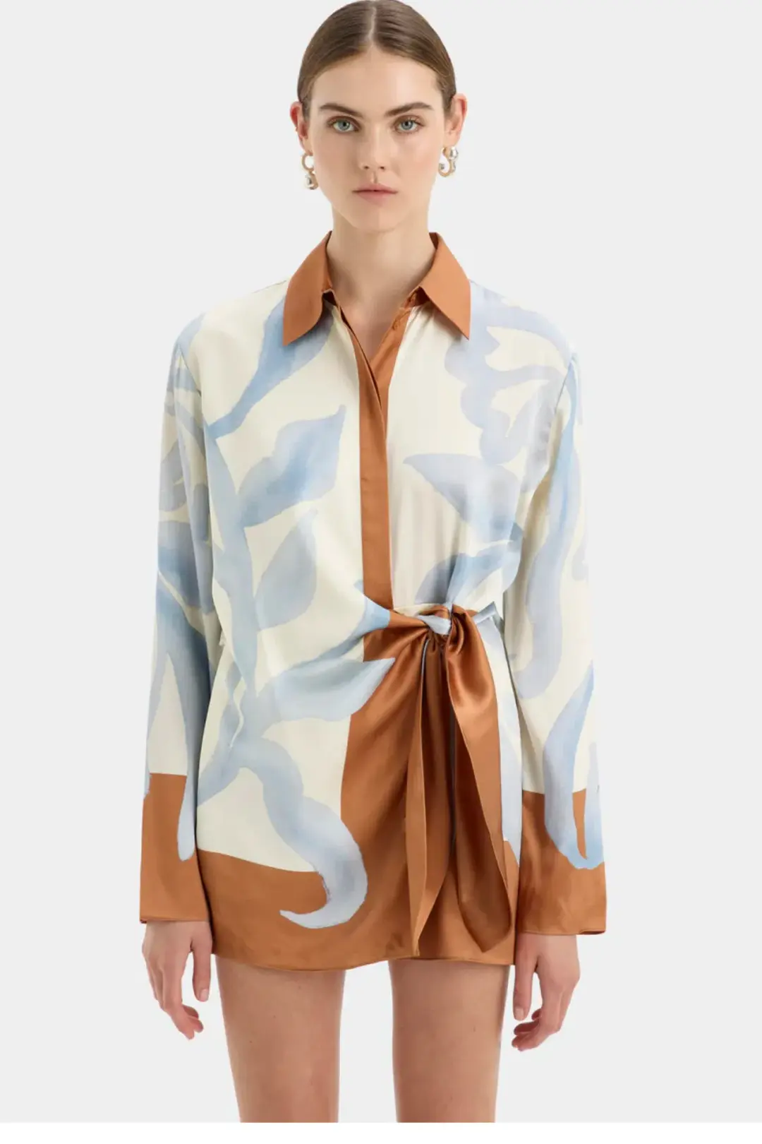 Sir The Label Sorrento Shirt Dress Multi Size 8  for rent on The Volte - main image