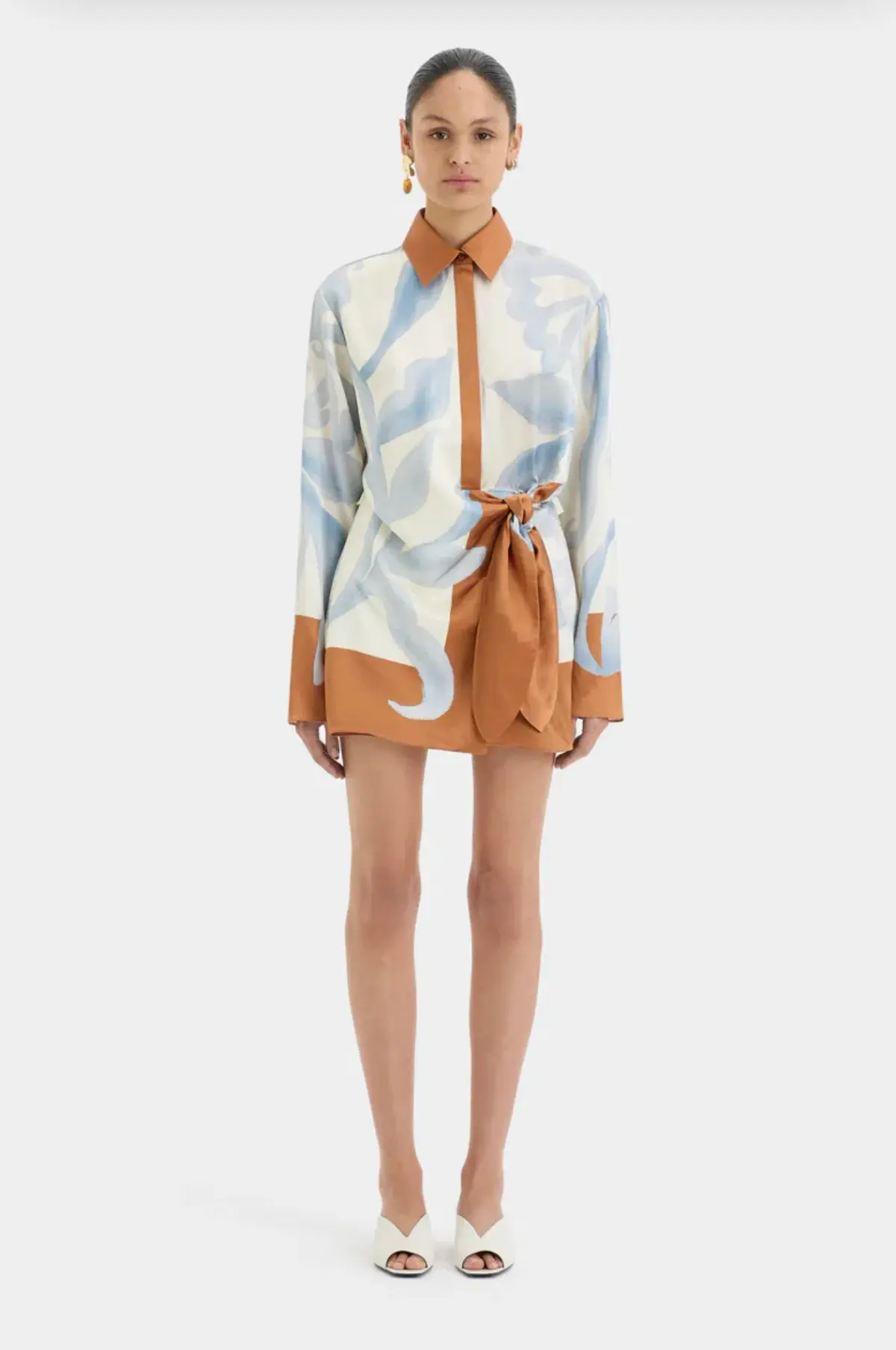 Sir The Label Sorrento Shirt Dress Multi Size 8  - Image 6