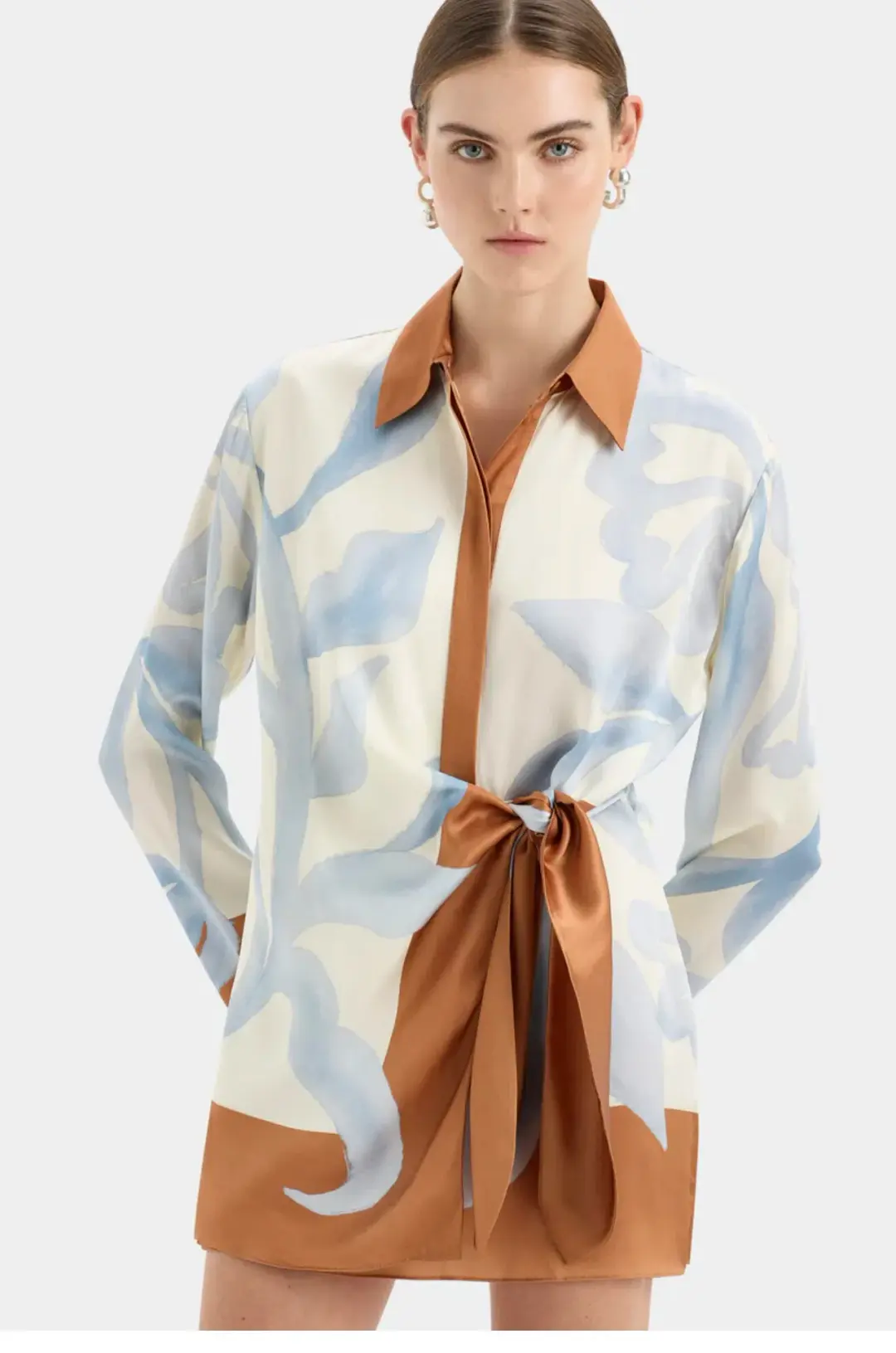 Sir The Label Sorrento Shirt Dress Multi Size 8  for rent on The Volte - main image