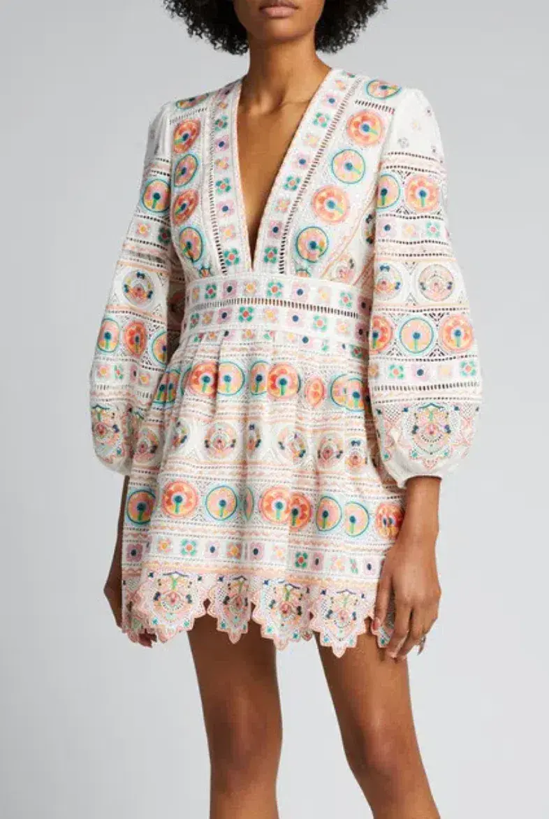 Zimmermann Brighton Plunge Dress Multi Size 3 / Au 14 - Image 3