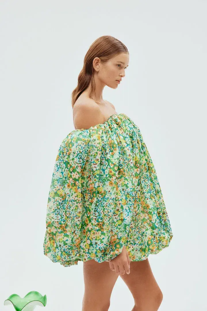 Alemais Francis Bubble Mini Dress Floral Size 6  - Image 2