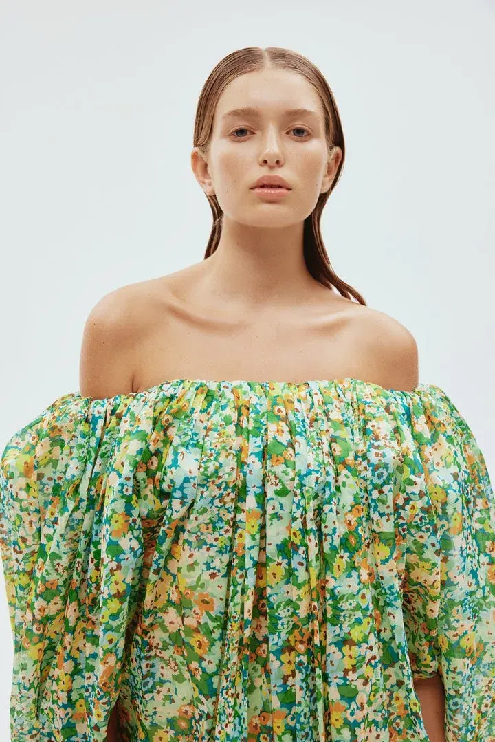 Alemais Francis Bubble Mini Dress Floral Size 6  - Image 3
