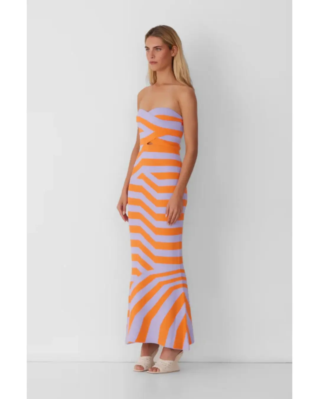 The Wolf Gang Aude Maxi Dress Lilac Size S / AU 8 for rent on The Volte - main image