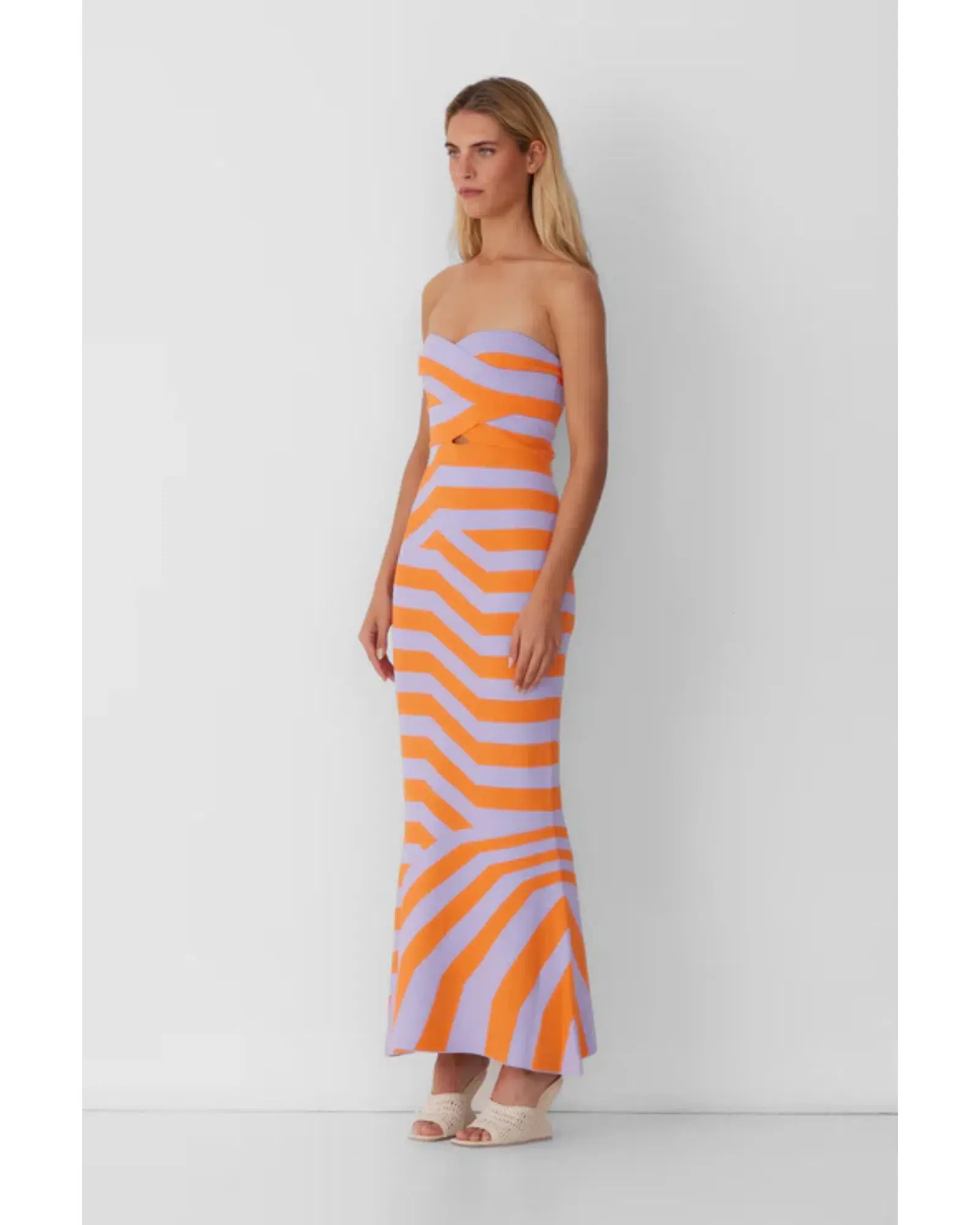 The Wolf Gang Aude Maxi Dress Lilac Size S / AU 8 - Image 3