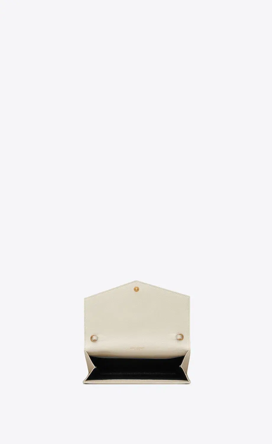 Saint Laurent Uptown Envelope Handbag Soft White - Image 3