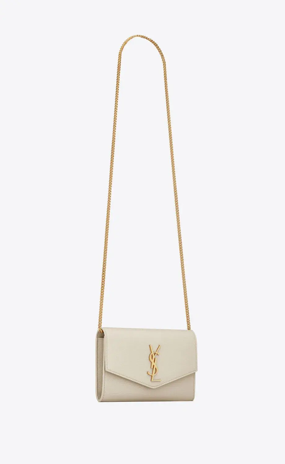 Saint Laurent Uptown Envelope Handbag Soft White - Image 2