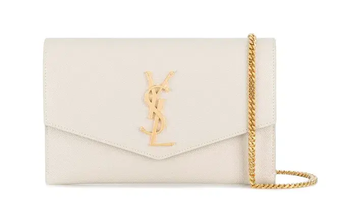 Saint Laurent Uptown Envelope Handbag Soft White - Image 1