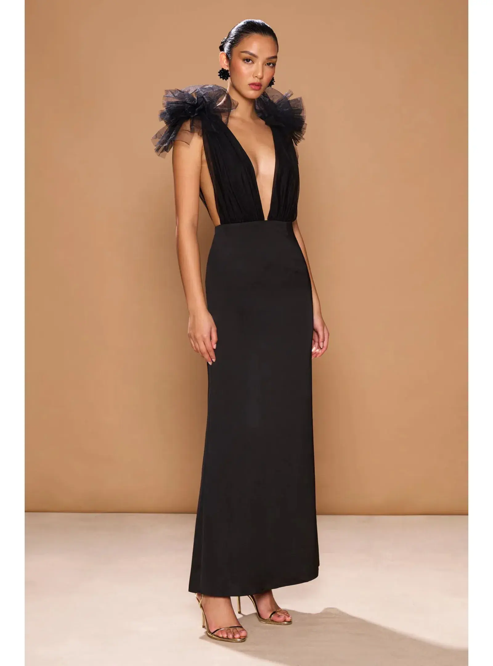 Sonya Moda Como Gown Noir Size AU 10 - Image 2