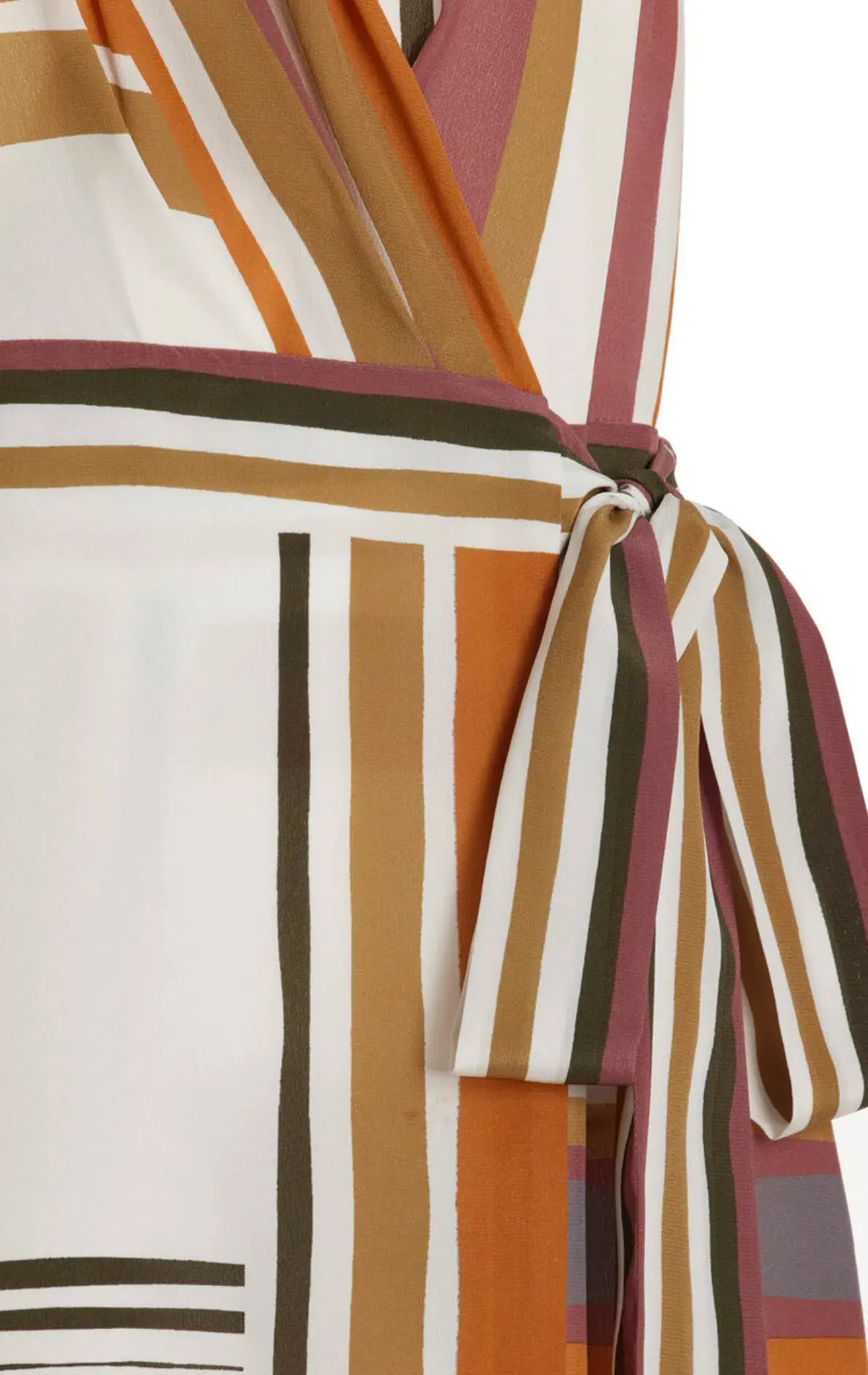 Sir the Label Caprera Wrap Halter Mini Dress Milazzo Stripe Print Size 1 / AU 8 - Image 4