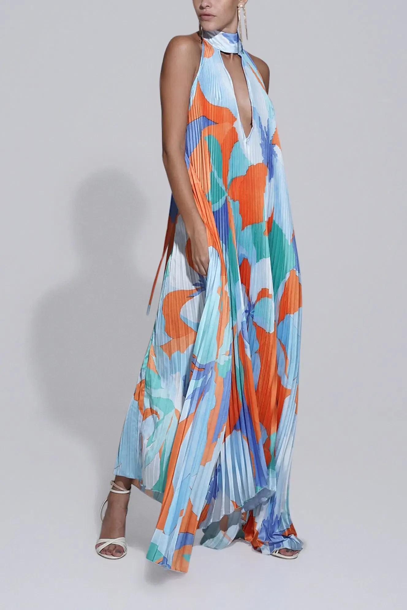Lidee Opera Gown in Capri Orange Size 8 - Image 1