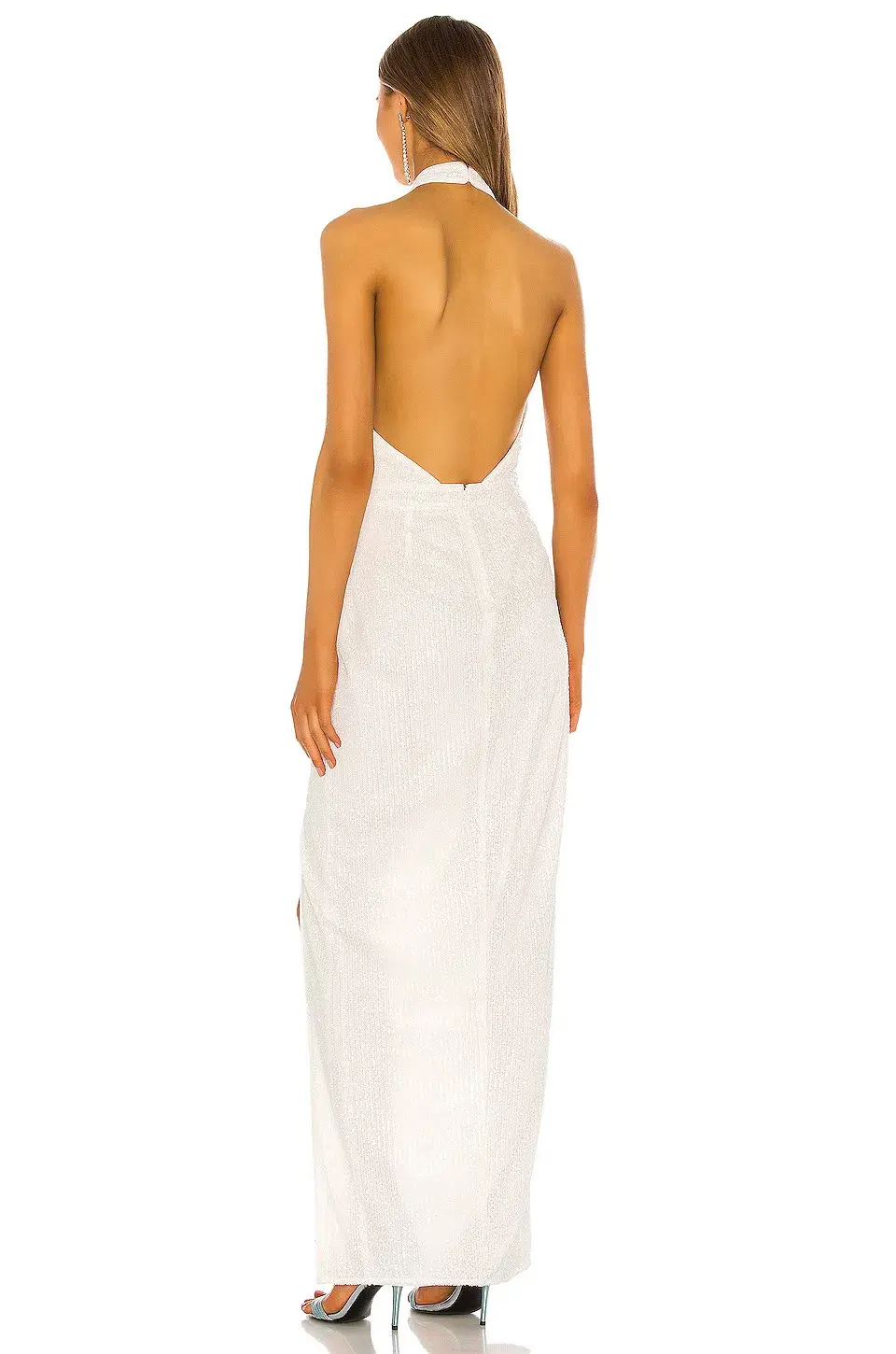  Michael Costello X Revolve Soraya Gown in White Size M / AU 10 - Image 3