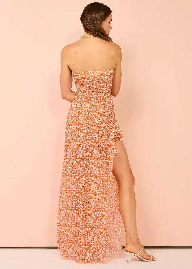 Bec & Bridge Firefly Strapless Dress in Fiesta Floral Size 8 - Image 3