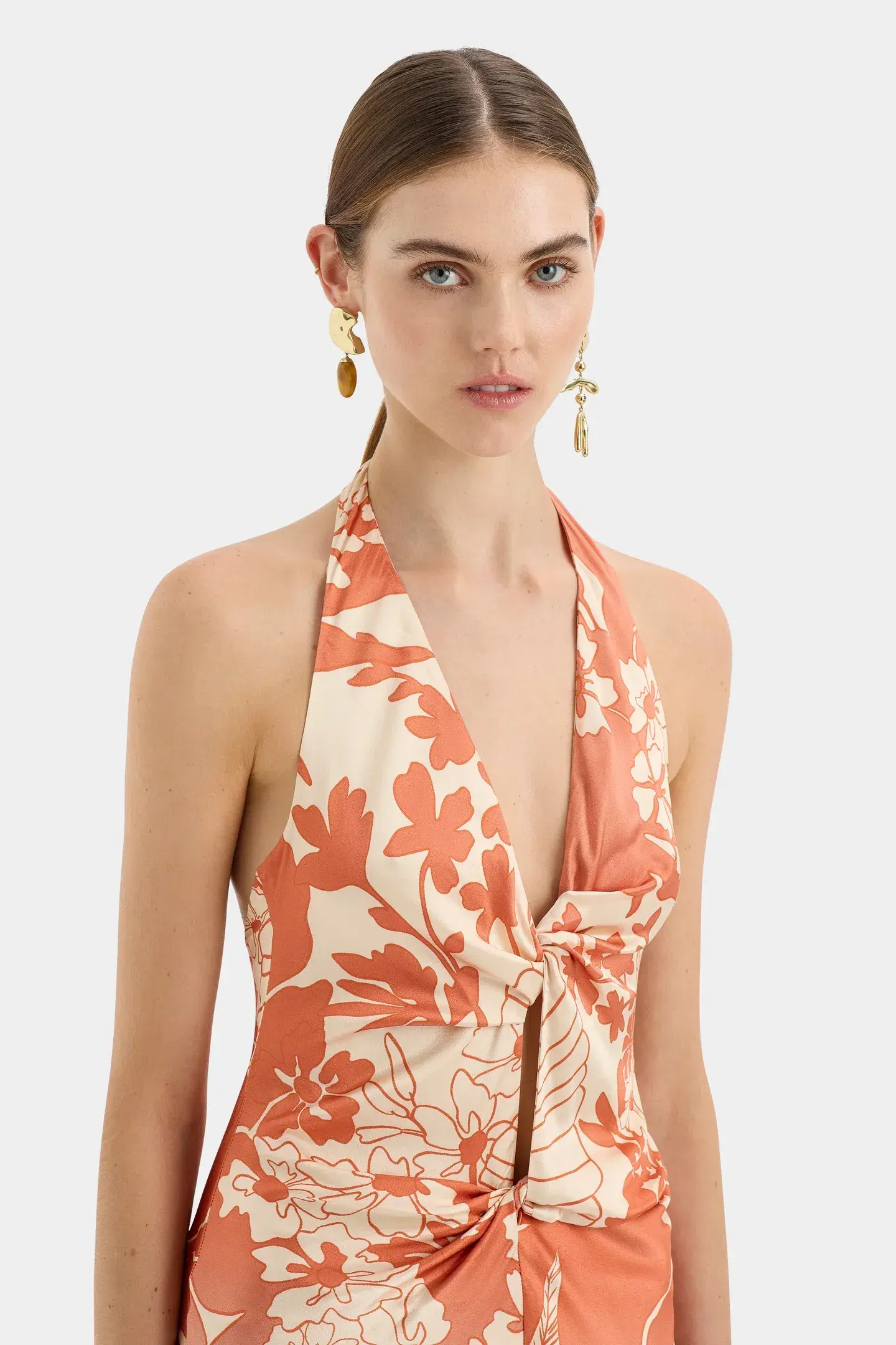 Sir The Label Como Twist Dress Paradiso Print Size 2 / AU 10 - Image 2