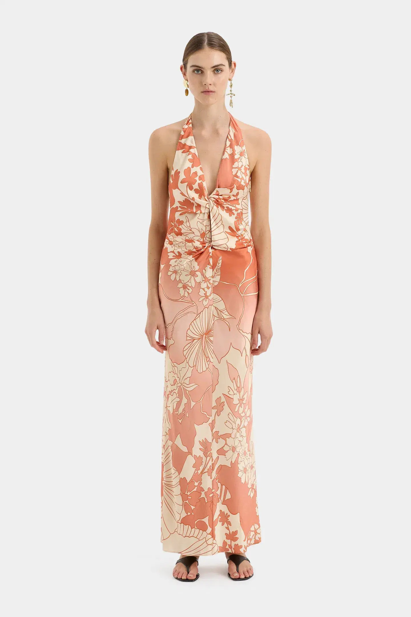 Sir The Label Como Twist Dress Paradiso Print Size 2 / AU 10 - Image 1