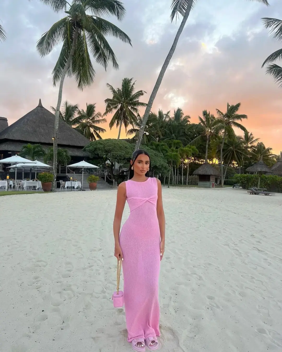 I am Delilah Giselle Maxi Dress Pink Size XS / AU 6 for rent on The Volte - main image