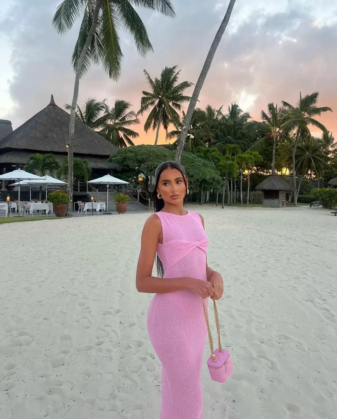 I Am Delilah Giselle Maxi Dress Raspberry Pink Size S / AU 8 for rent on The Volte - main image