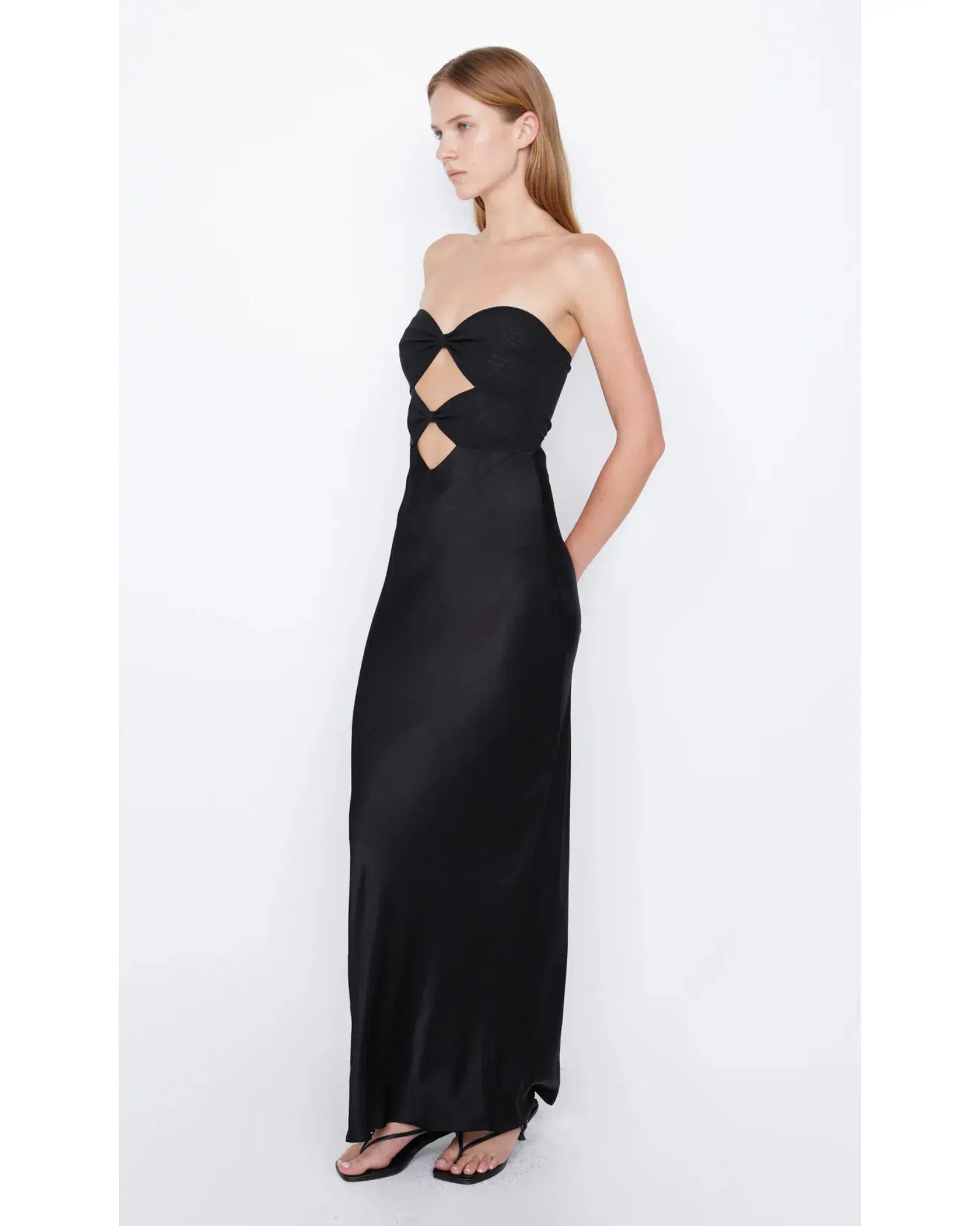 Bec & Bridge Halle Strapless Dress In Black Size S / AU 8 - Image 2
