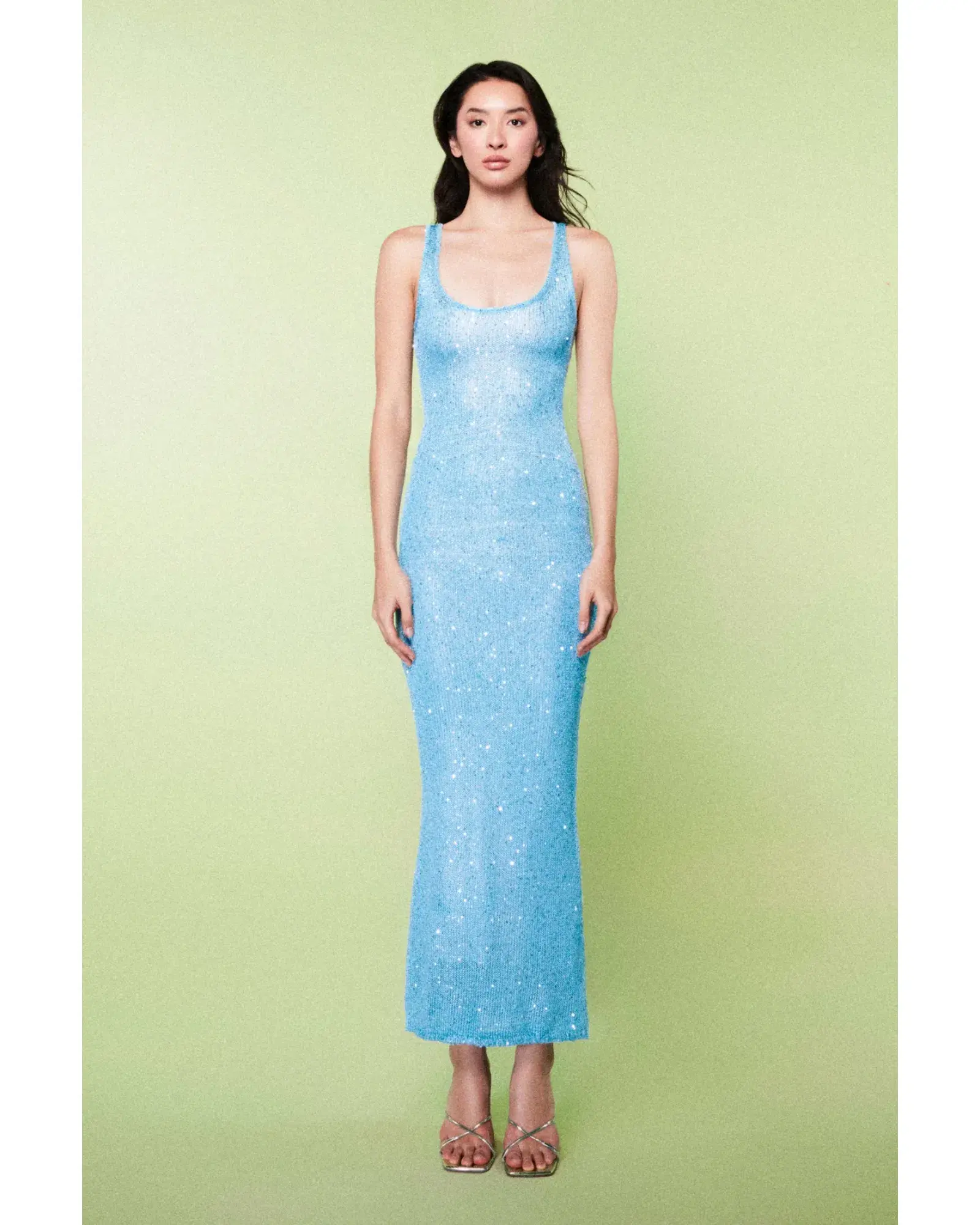 Asta Resort Ana Dress Baia Blue Sequin Size AU 10 - Image 1