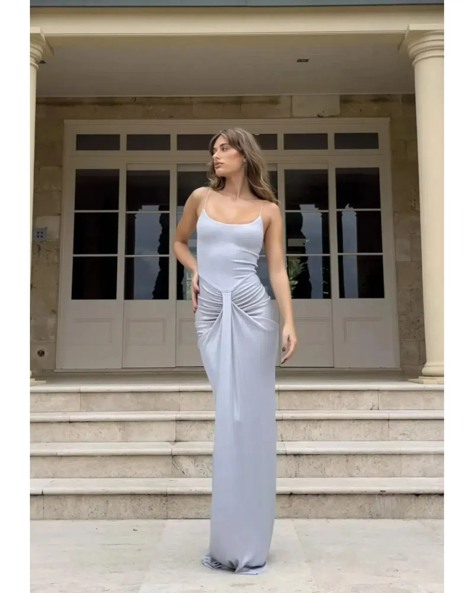 Natalie Rolt Allora Gown in Silver Size 1 / AU 8  - Image 1