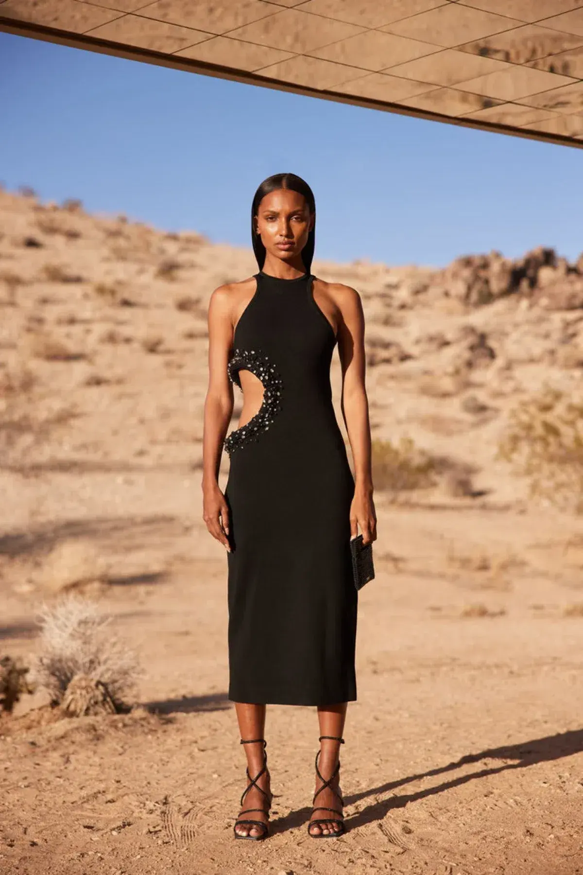 Cult Gaia Katina Midi Dress Black Size 8 - Image 3