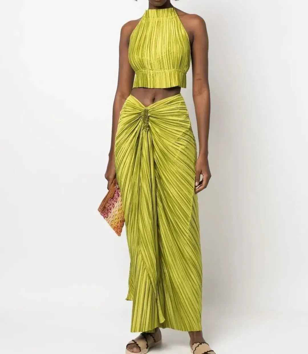 Cult Gaia Top and Skirt Set Yellow Size 6 - Image 1